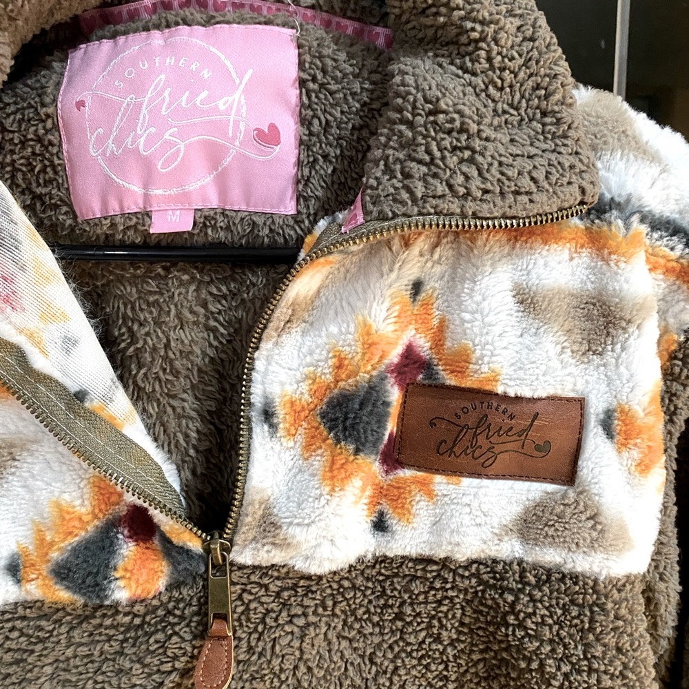 Aztec Sherpa 3/4 Zip Sweater